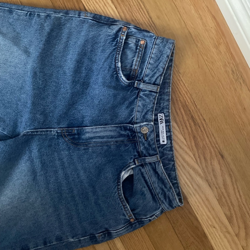 Zara High Rise Straight Jeans - Picture 6 of 10